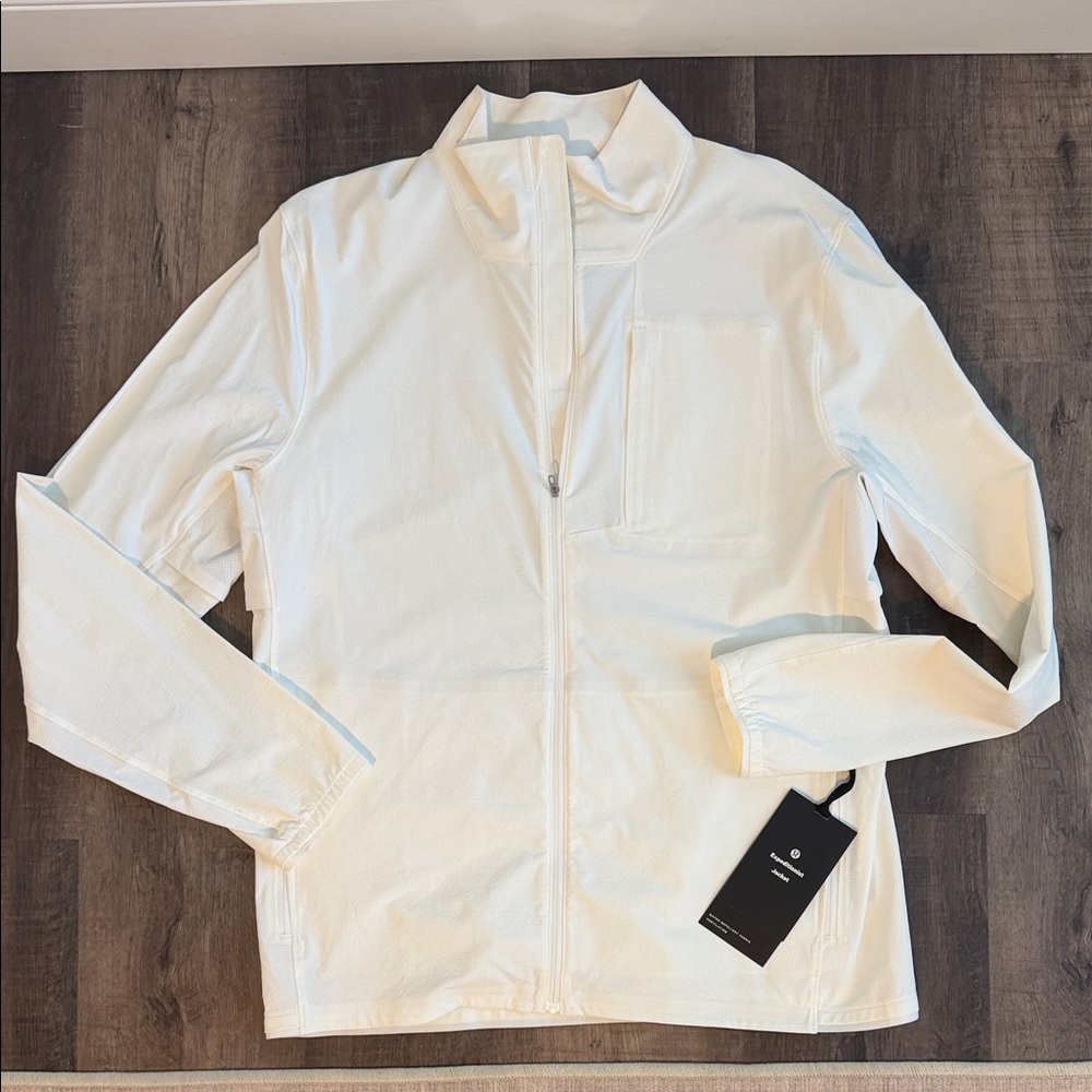 lululemon athletica White Lightweight Full-Zip Shirt Jacket